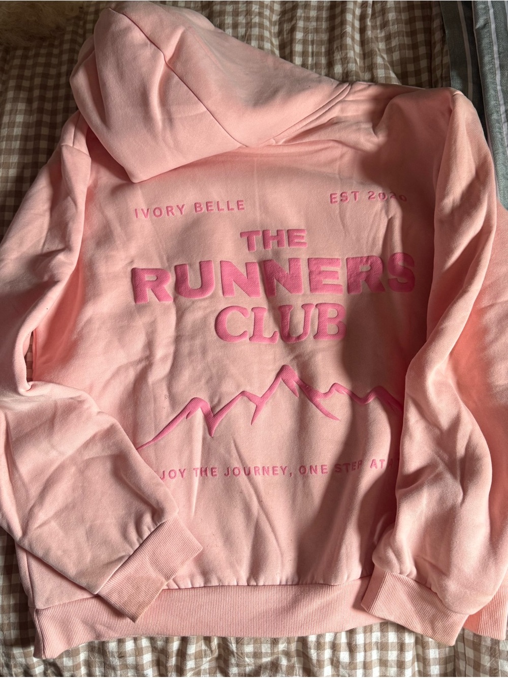 Pink 'The Runners Club' Hoodie